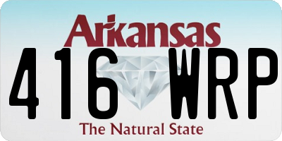 AR license plate 416WRP