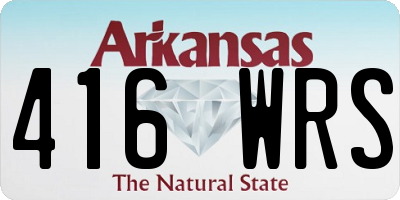 AR license plate 416WRS