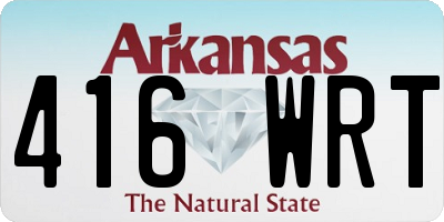AR license plate 416WRT