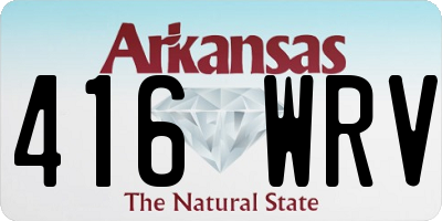 AR license plate 416WRV