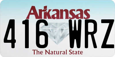 AR license plate 416WRZ