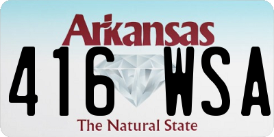 AR license plate 416WSA