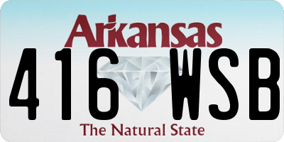 AR license plate 416WSB
