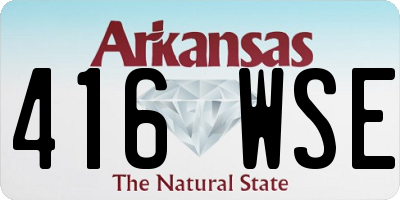 AR license plate 416WSE