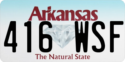 AR license plate 416WSF