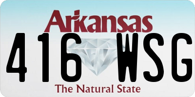 AR license plate 416WSG