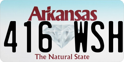 AR license plate 416WSH