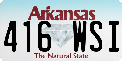 AR license plate 416WSI