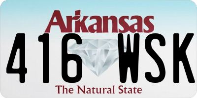 AR license plate 416WSK
