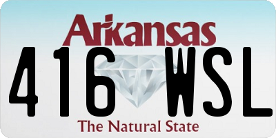 AR license plate 416WSL