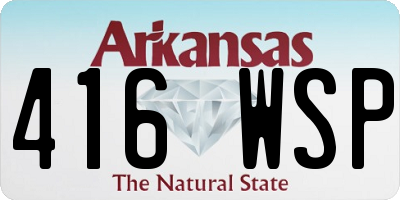 AR license plate 416WSP