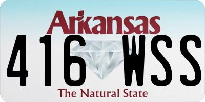 AR license plate 416WSS