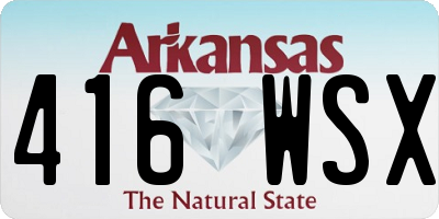 AR license plate 416WSX