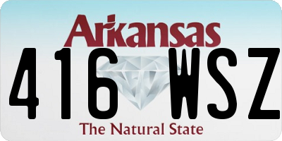 AR license plate 416WSZ