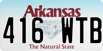 AR license plate 416WTB