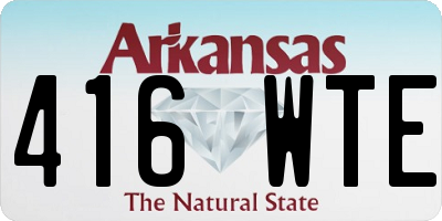 AR license plate 416WTE