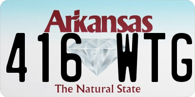 AR license plate 416WTG