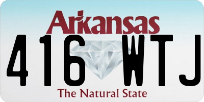 AR license plate 416WTJ