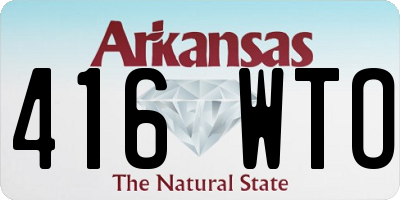 AR license plate 416WTO