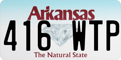 AR license plate 416WTP