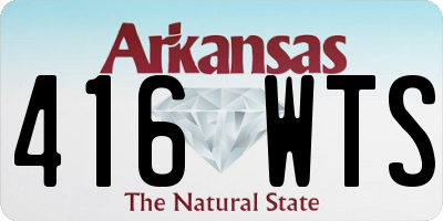 AR license plate 416WTS