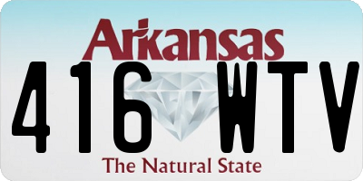 AR license plate 416WTV