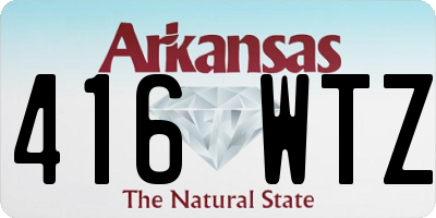 AR license plate 416WTZ