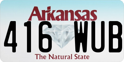 AR license plate 416WUB