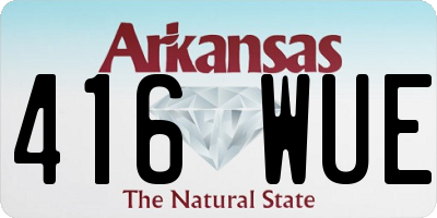AR license plate 416WUE
