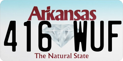 AR license plate 416WUF