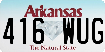 AR license plate 416WUG