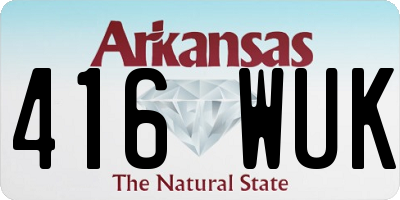 AR license plate 416WUK