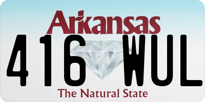 AR license plate 416WUL