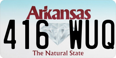 AR license plate 416WUQ