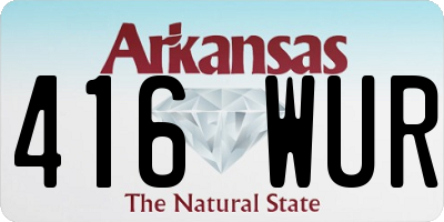 AR license plate 416WUR