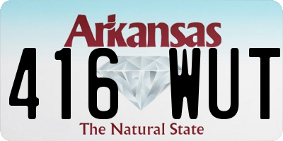 AR license plate 416WUT