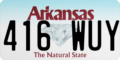 AR license plate 416WUY