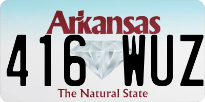 AR license plate 416WUZ