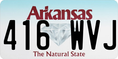 AR license plate 416WVJ