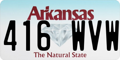 AR license plate 416WVW