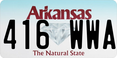 AR license plate 416WWA