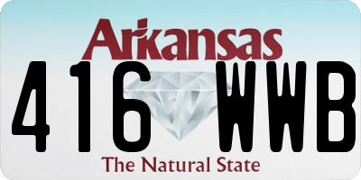 AR license plate 416WWB