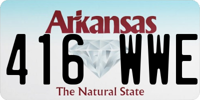 AR license plate 416WWE