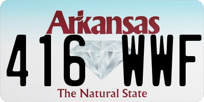 AR license plate 416WWF