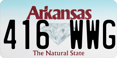 AR license plate 416WWG