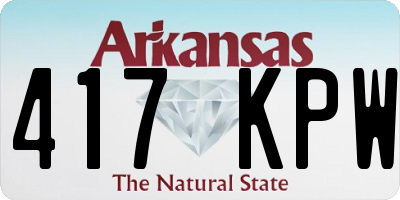 AR license plate 417KPW