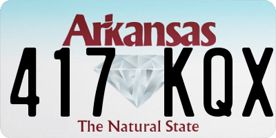AR license plate 417KQX