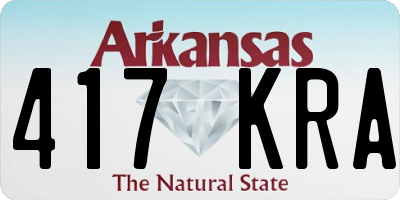 AR license plate 417KRA