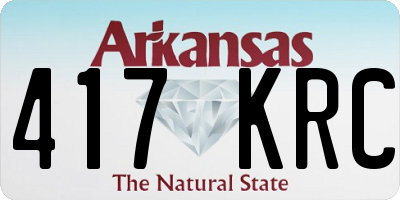 AR license plate 417KRC