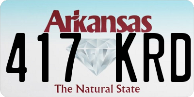 AR license plate 417KRD